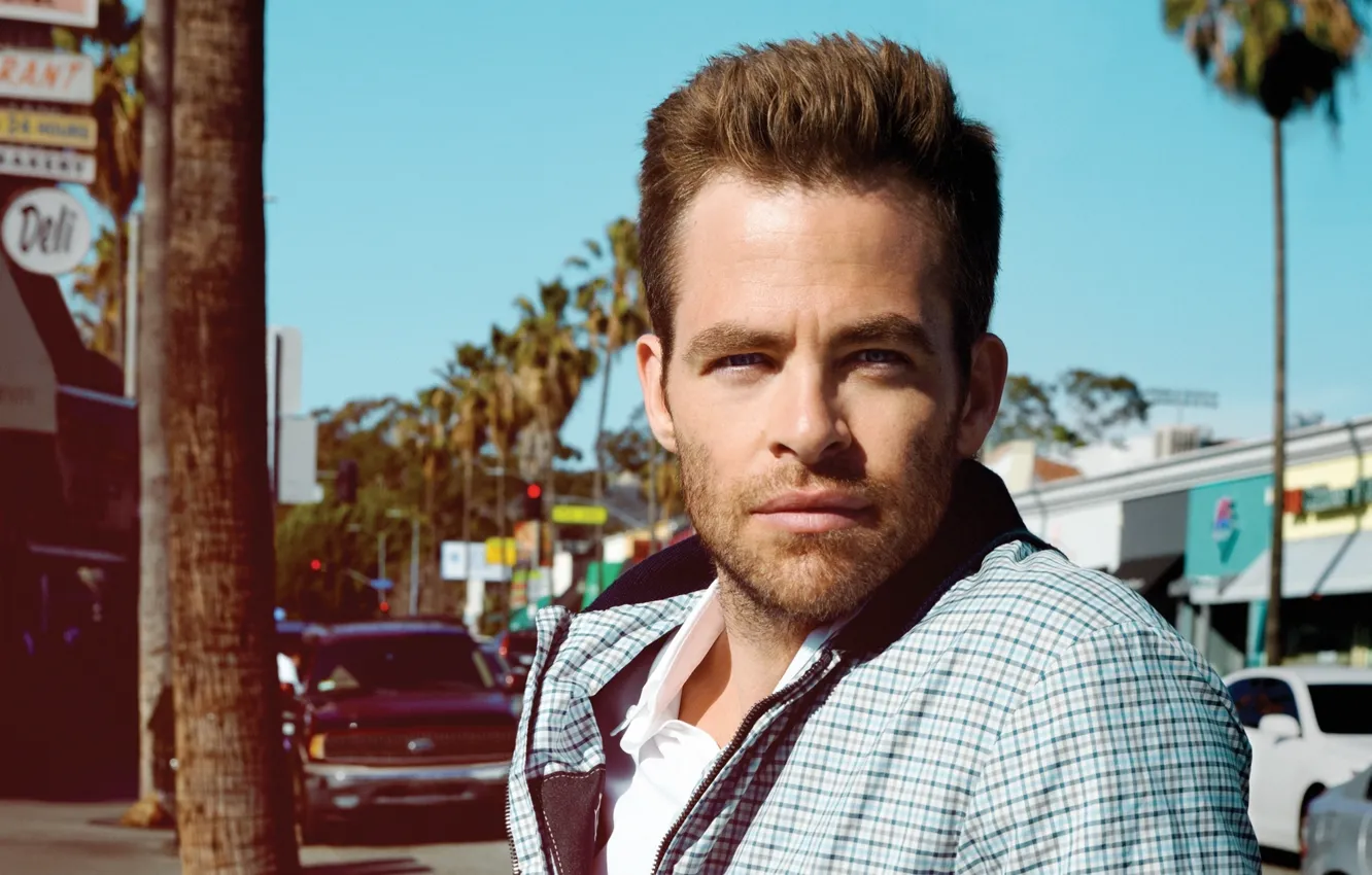 Фото обои актер, мужчина, chris pine