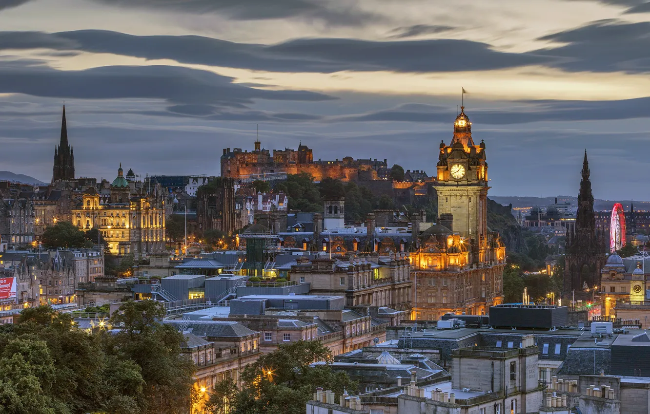 Фото обои Шотландия, Scotland, Эдинбург, Edinburgh, Edinburgh Castle