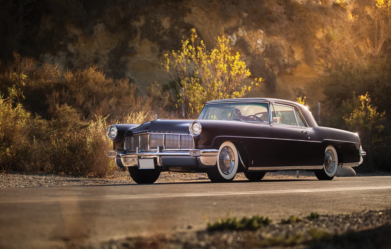 Фото обои Lincoln, Continental, retro, luxury, 1956, Mark II, 60A