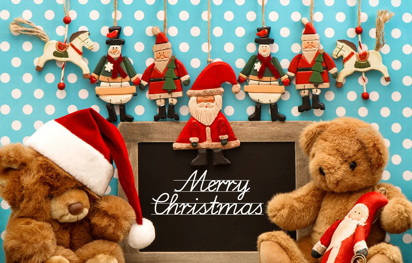 Фото обои шарики, украшения, праздник, Новый Год, Рождество, Christmas, New Year, teddy bear