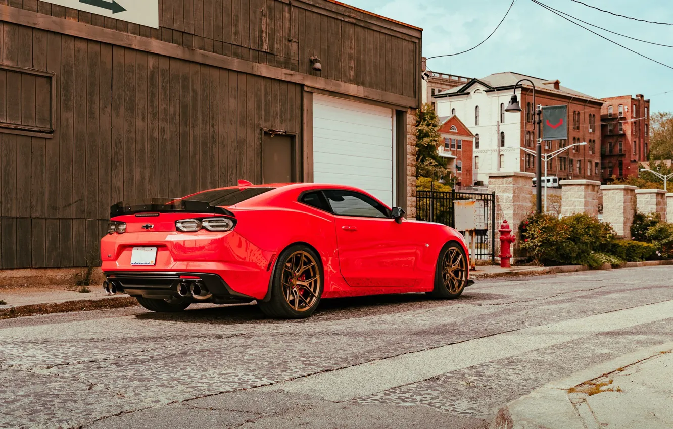 Фото обои chevrolet, camaro ss, backside