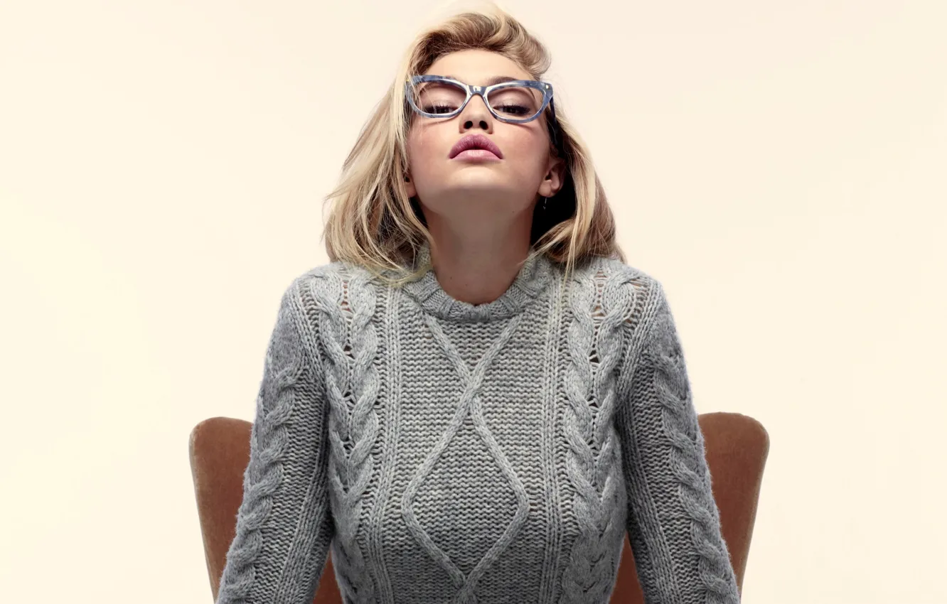 Фото обои модель, очки, блондинка, Gigi Hadid
