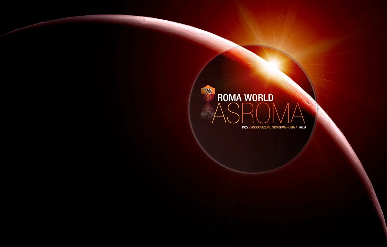 Фото обои world, football, AS Roma, red planet