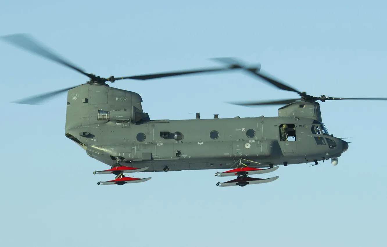 Фото обои вертолёт, военно-транспортный, Chinook, «Чинук», CH-47D