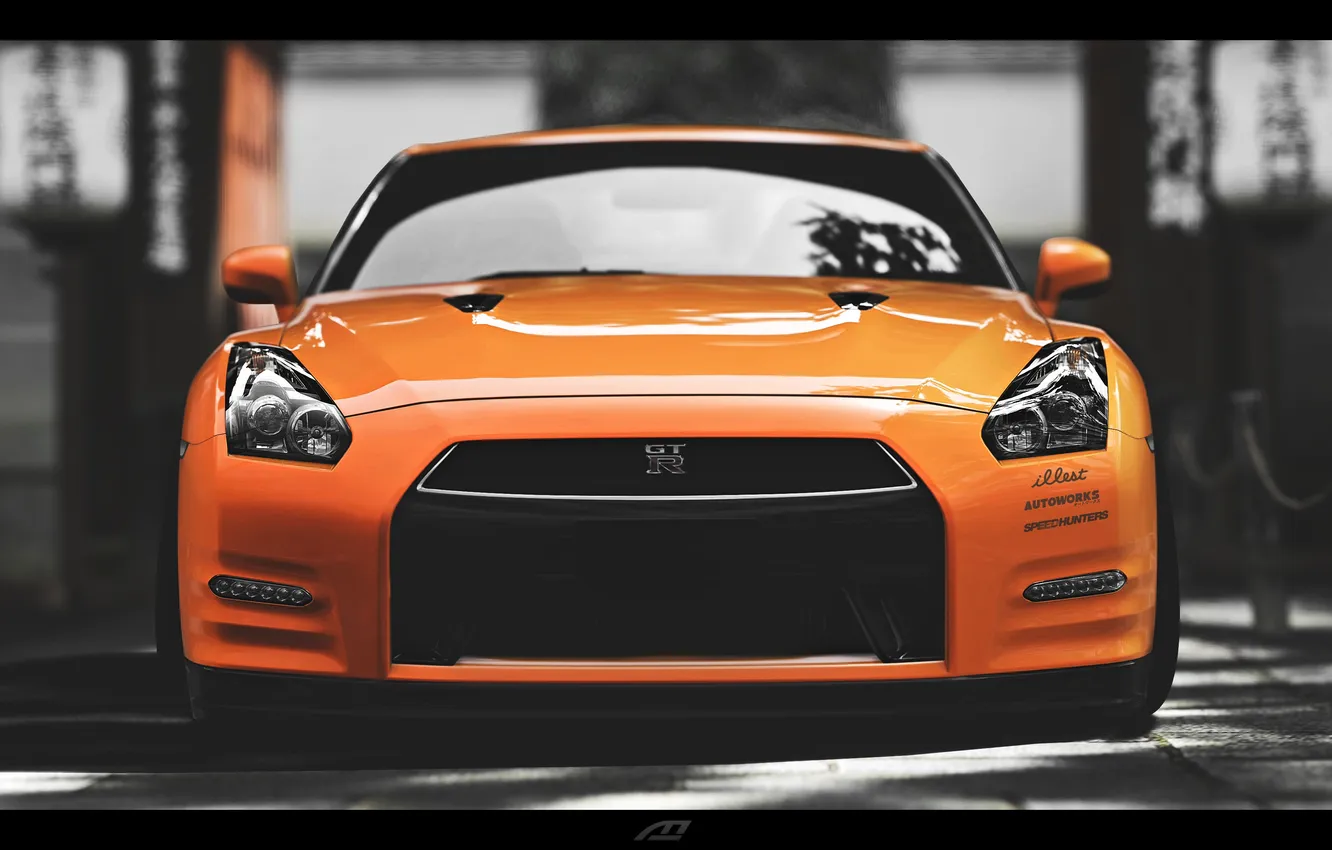 Фото обои Nissan, gtr, r35