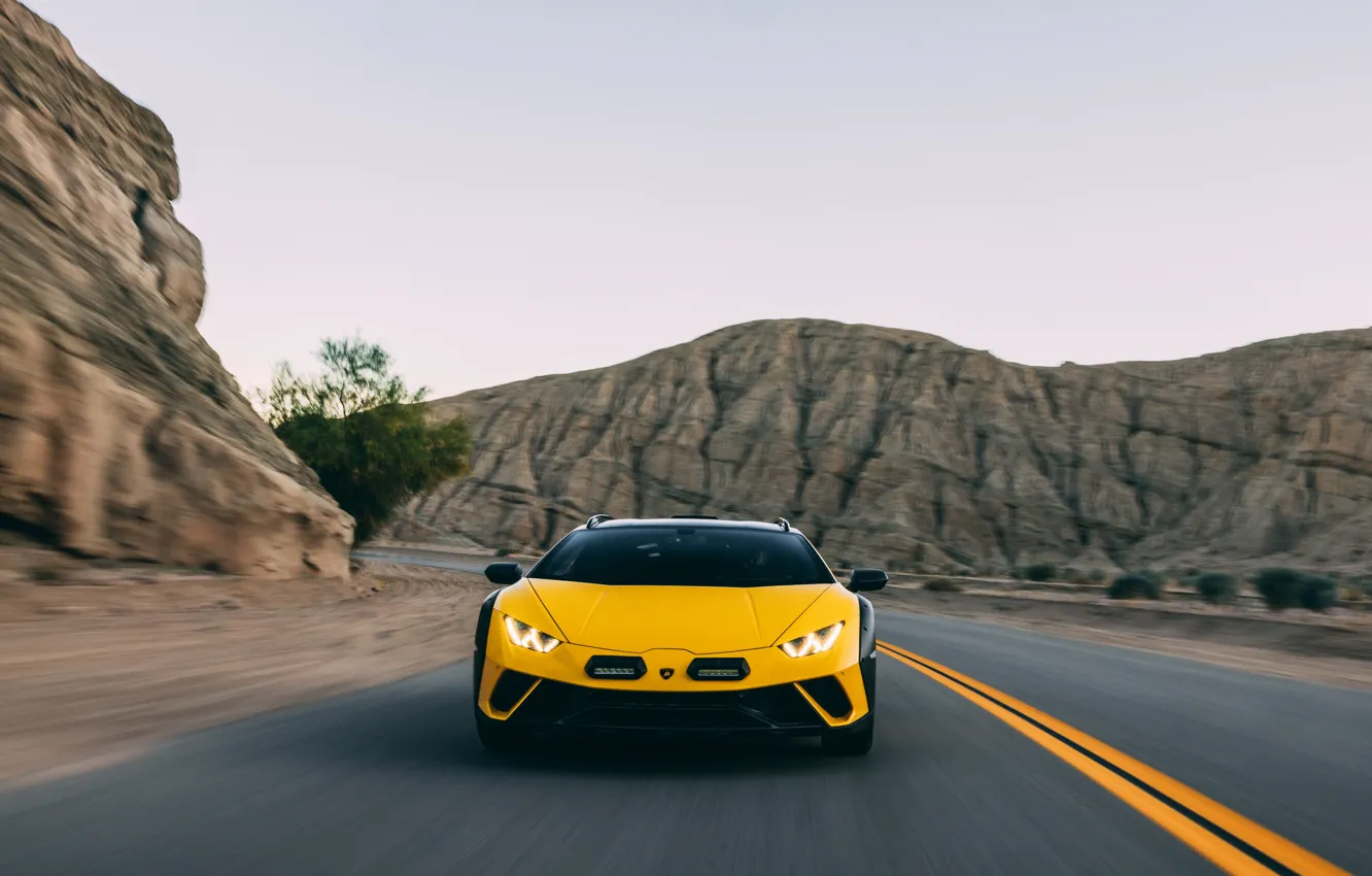 Фото обои Lamborghini, front view, Huracan, Lamborghini Huracan Sterrato