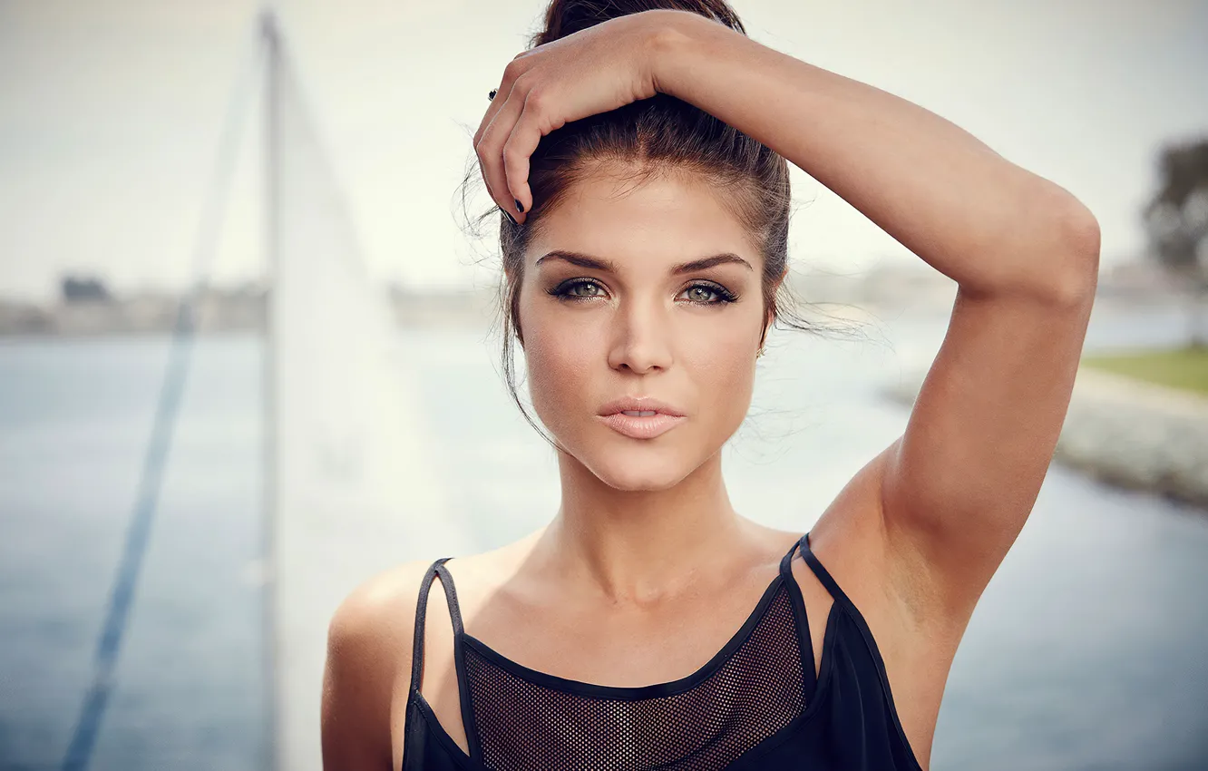 Фото обои взгляд, девушка, портрет, макияж, актриса, красивая, Marie Avgeropoulos