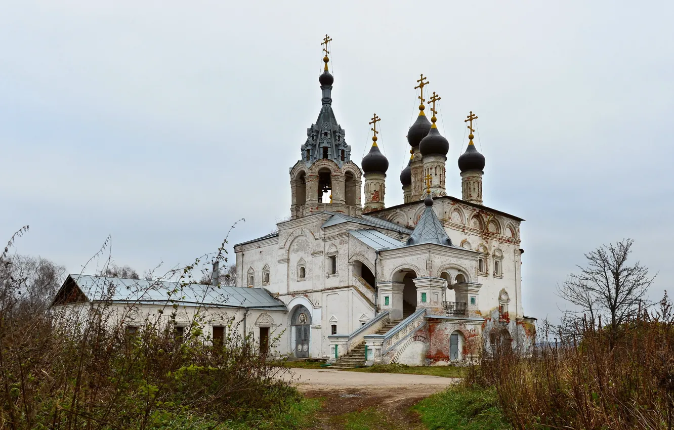 Фото обои осень, россия, Церковь Воскресения Христова