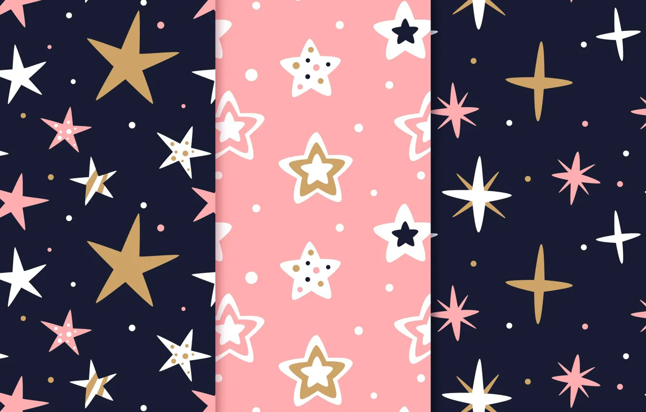 Фото обои звезды, фон, розовый, черный, pattern, stars, Background