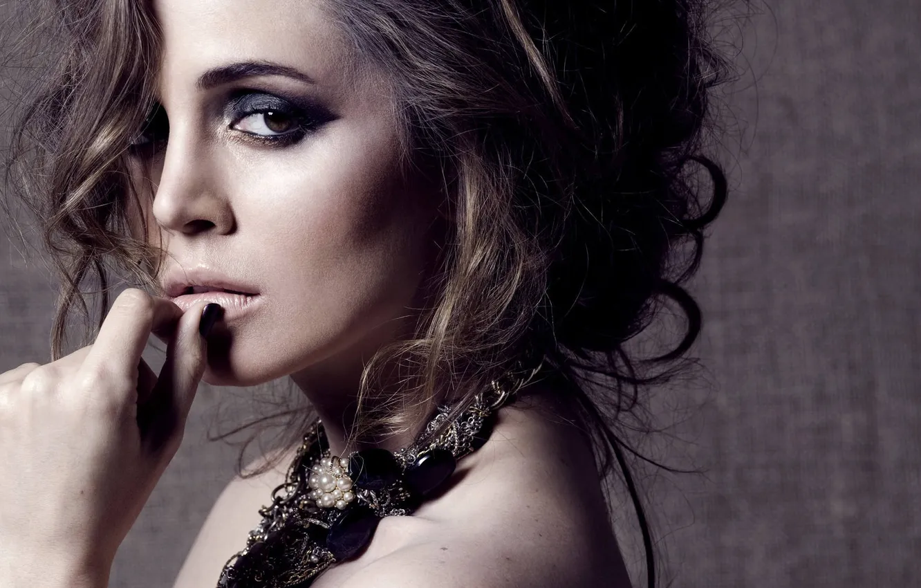 Фото обои взгляд, лицо, макияж, актриса, элайза душку, eliza dushku