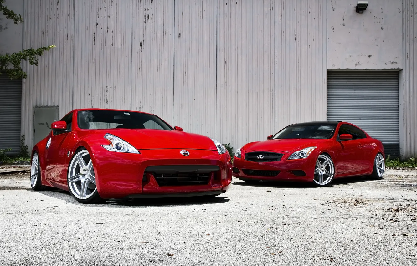 Фото обои Infiniti, красные, red, Nissan, инфинити, ниссан, G37, G-Series