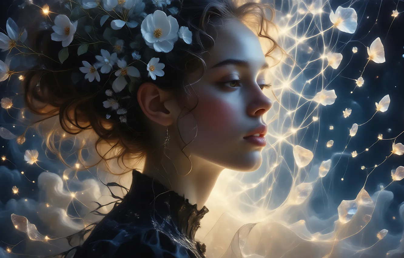 Фото обои цветы, профиль, от jamesar