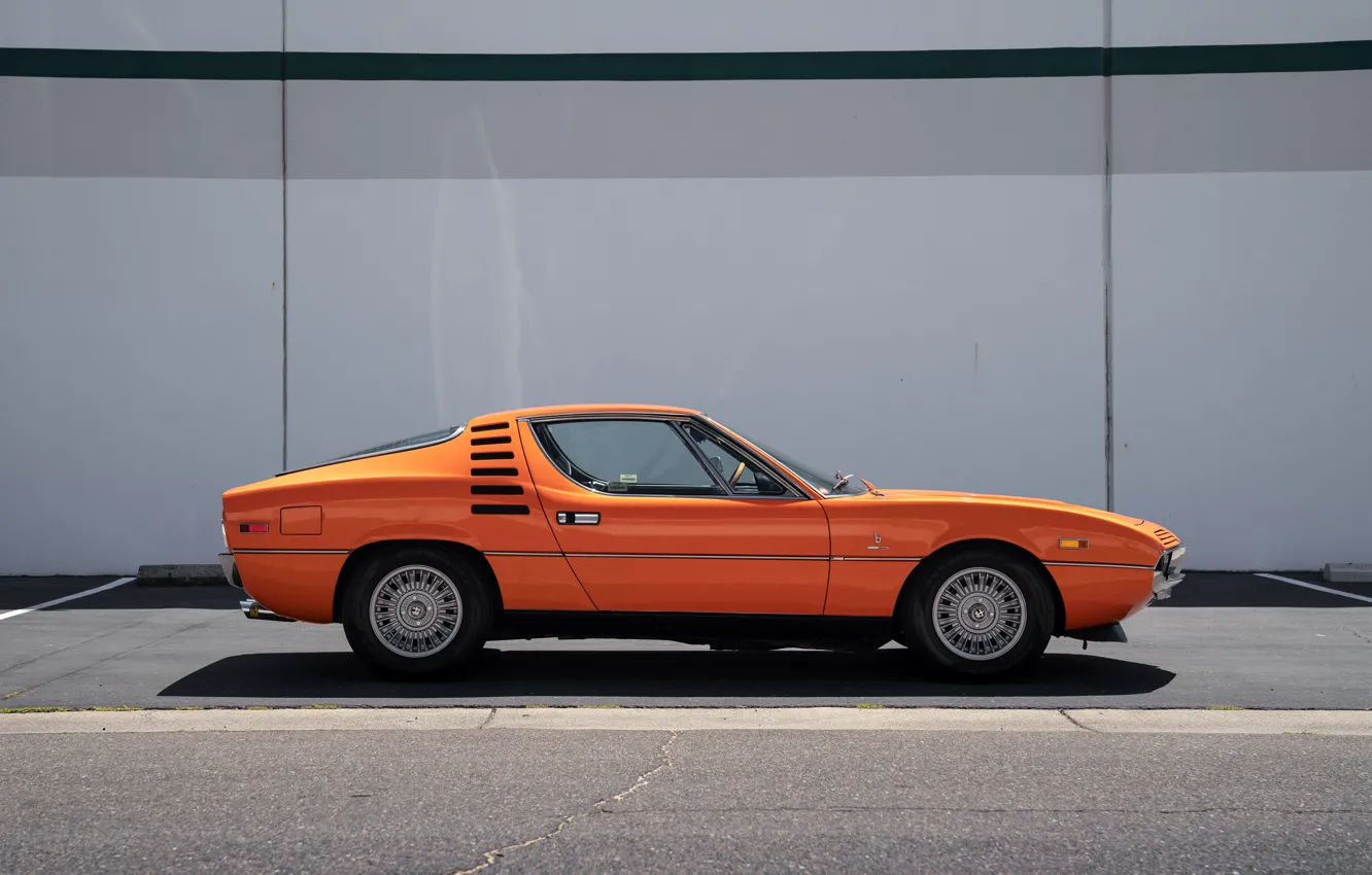 Фото обои Alfa Romeo, 1972, Montreal, profile, Alfa Romeo Montreal