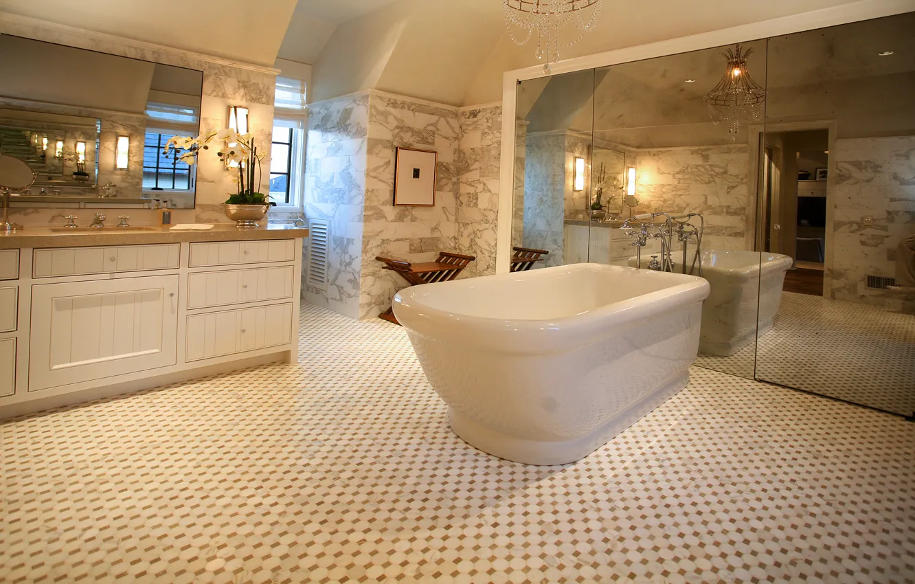 Фото обои дизайн, стиль, комната, интерьер, ванная