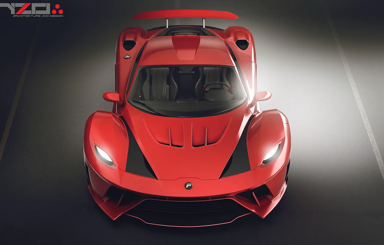 Фото обои фронт, автомобиль, Poison car concept