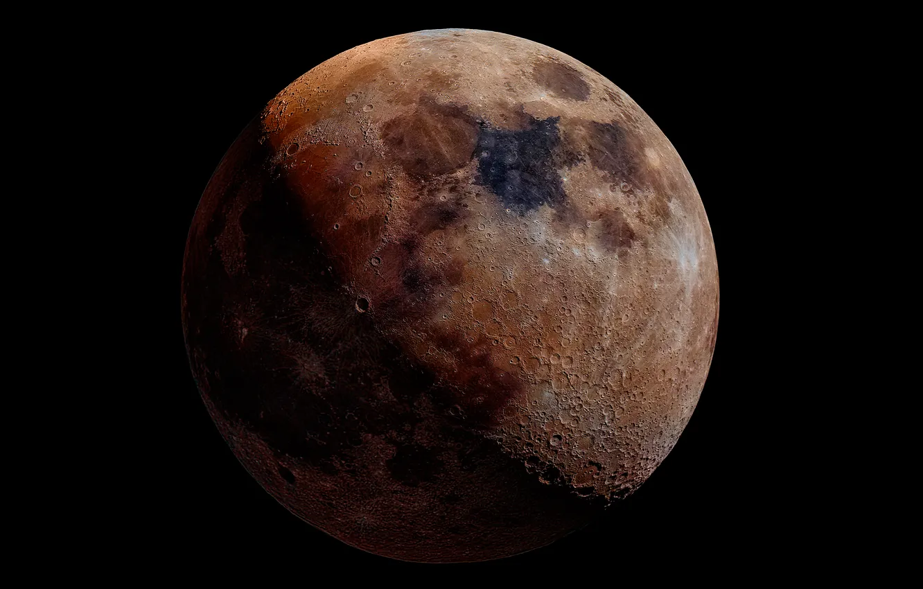 Фото обои луна, спутник, снимок