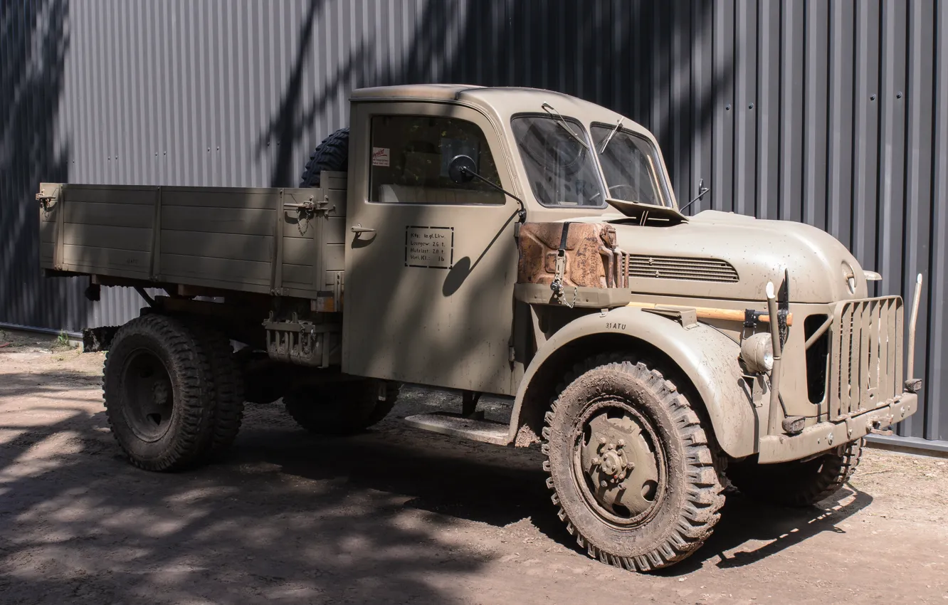 Фото обои легкий, грузовик, автомобиль, военный, Steyr, 1500 A