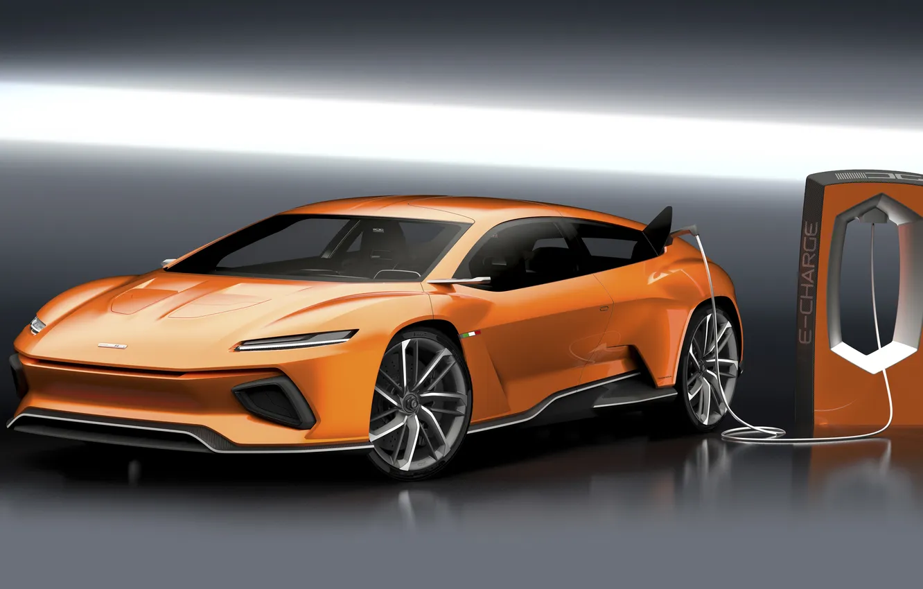 Фото обои фон, Italdesign, электрокар, GTZero