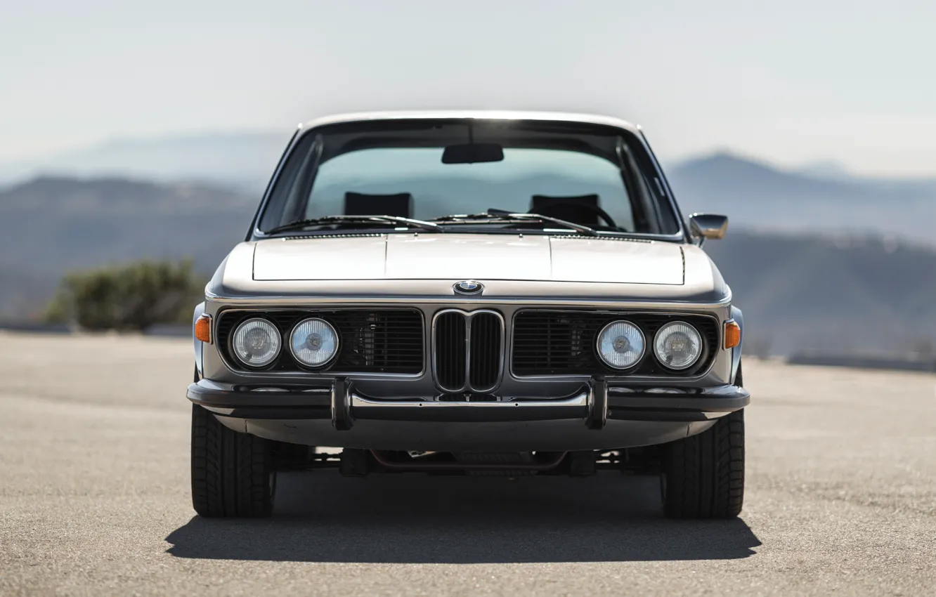 Фото обои BMW, front, 1973, BMW 3.0 CSL, E9