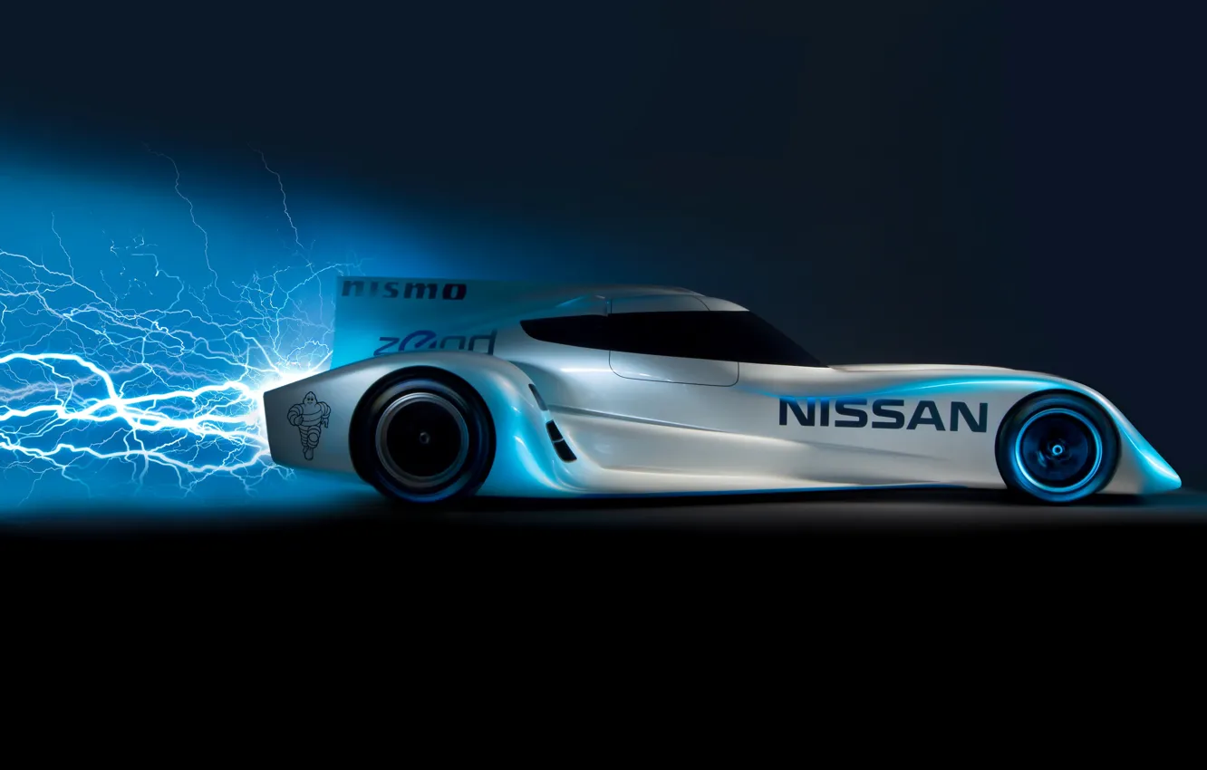 Фото обои Молния, Спорт, Скорость, Энергия, Nissan_ZEOD_RC