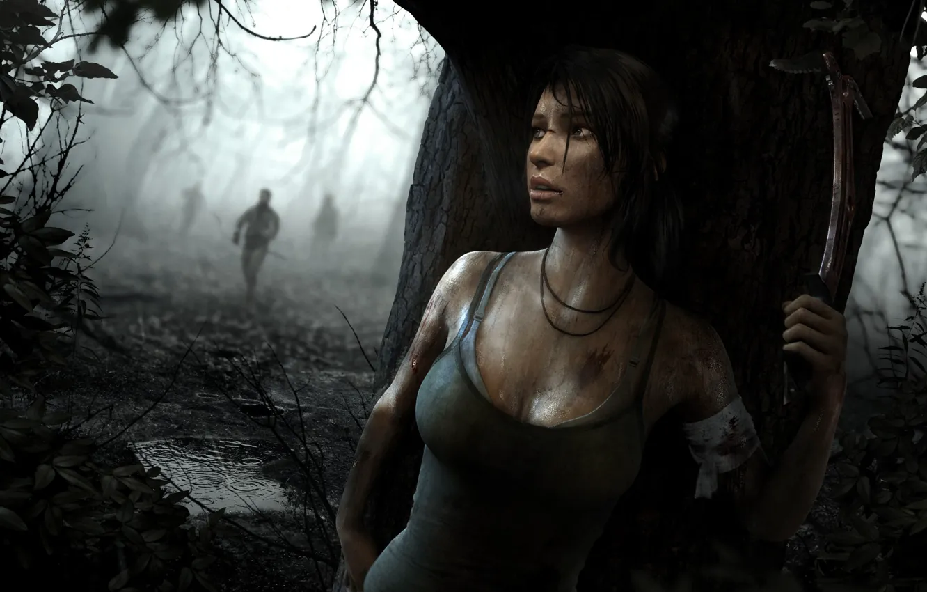 Фото обои девушка, игра, Tomb Raider, game, Лара Крофт, выживание, Lara Croft