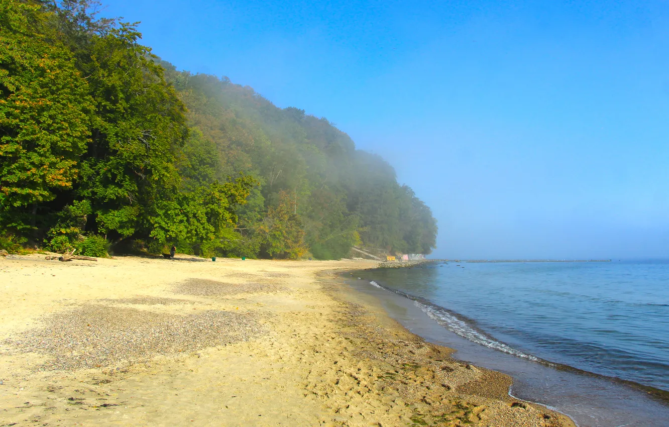 Фото обои beach, sea, clif