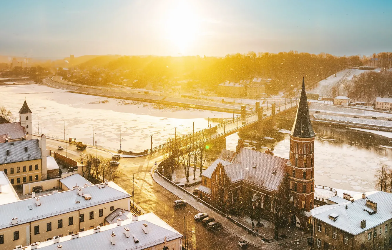 Фото обои Lietuva, Kaunas, žiema