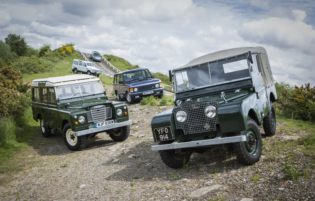 Фото обои Land Rover, Range Rover, Defender, Series I, Series III, внедорожники (в основном)