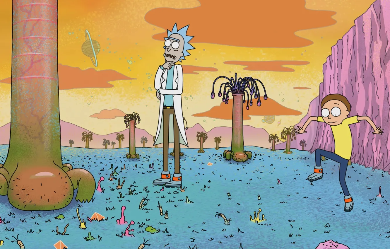 Фото обои мультфильм, сериал, мультсериал, Rick and Morty, Рик и Морти