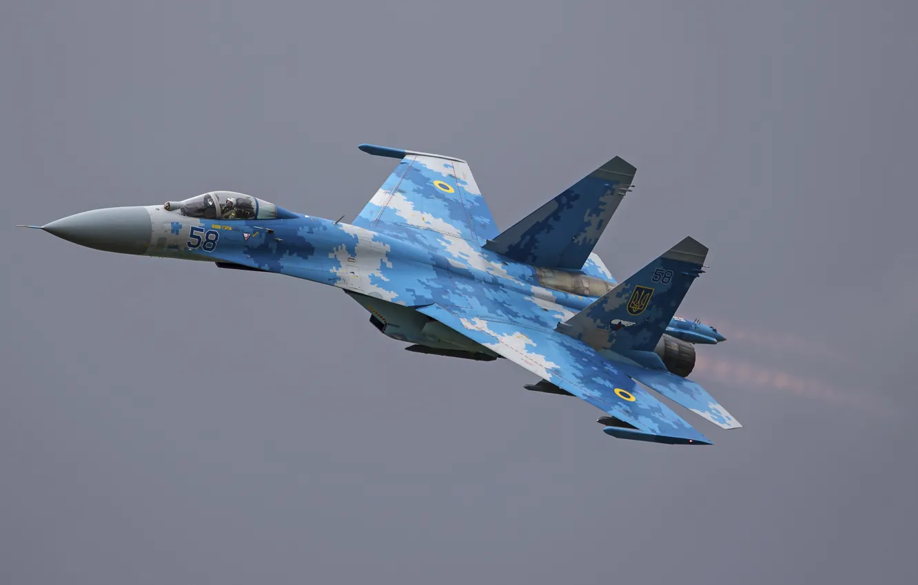 Фото обои Flanker, Су-27, ОКБ Сухого, Sukhoi Su-27