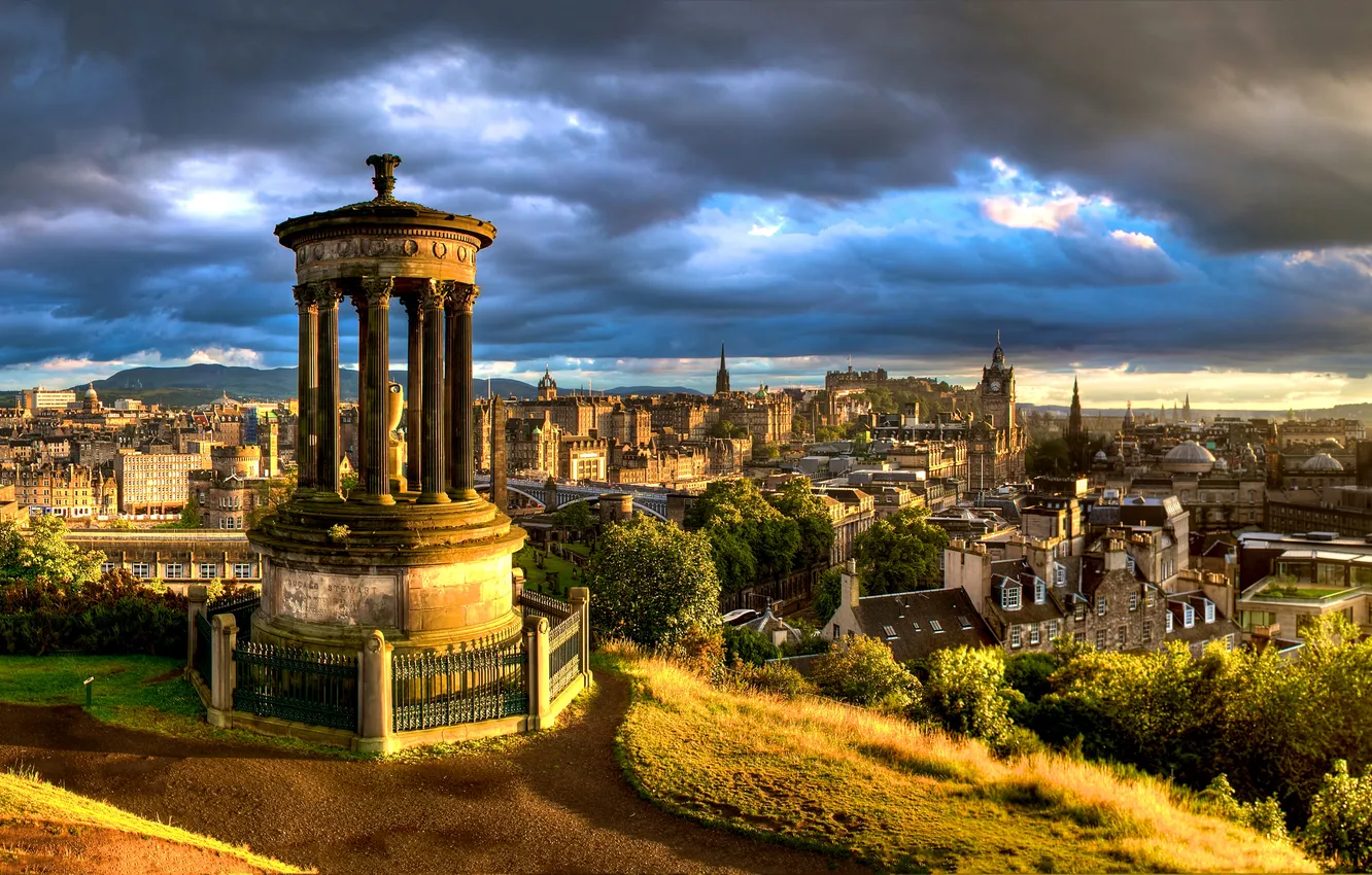 Фото обои Edinburgh, Hill, Calton