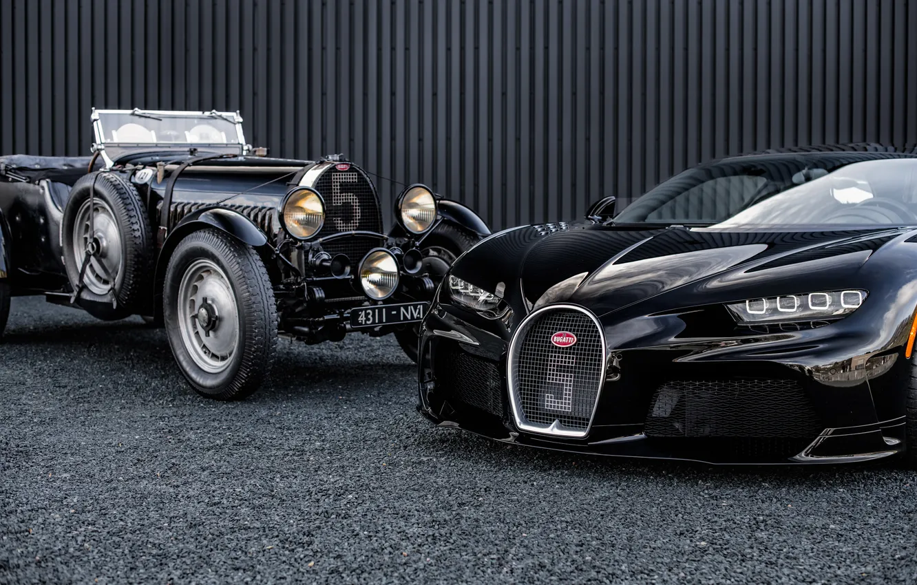 Фото обои Bugatti, 1931, Chiron, Type 50, 2024, Bugatti Type 50S, Bugatti Chiron Super Sport "Hommage Type …