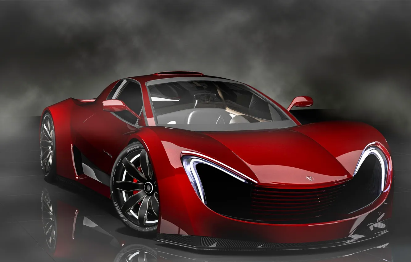 Фото обои Concept, Car, вид спереди, R-Spec, High-Tech, Vultran Spectra