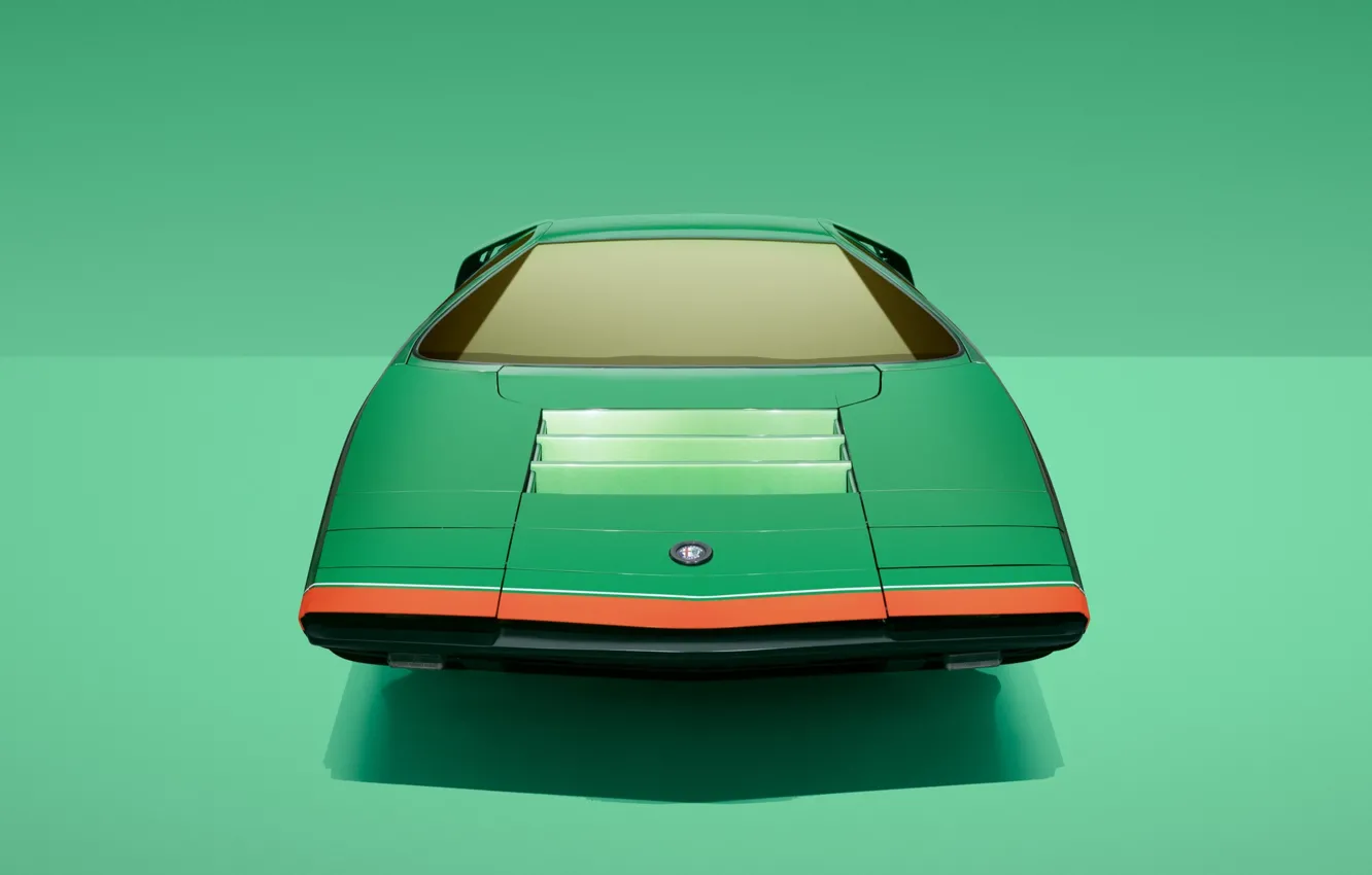 Фото обои Alfa Romeo, front, 1968, Bertone, Alfa Romeo Carabo, Tipo 33