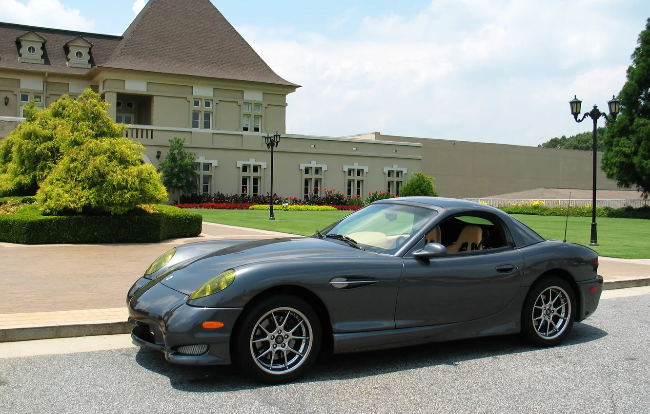 Фото обои фото, серый, автомобиль, 2004, Panoz Esperante