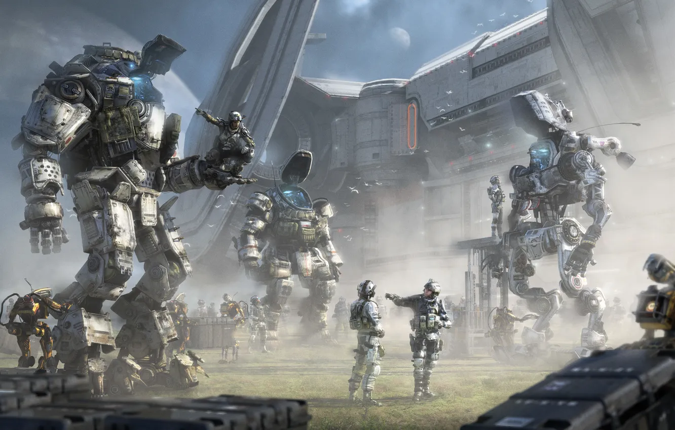 Фото обои rise, dlc, Atlas, Ogre, Respawn Entertainment, IMC, titanfall, Titanfall: IMC Rising