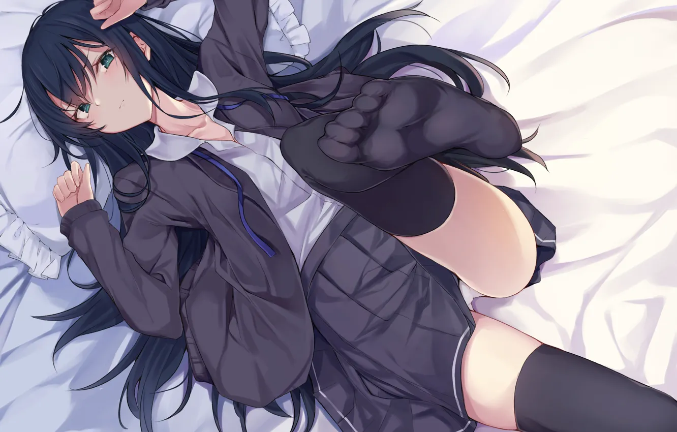 Фото обои девушка, поза, арт, monobe tsukuri