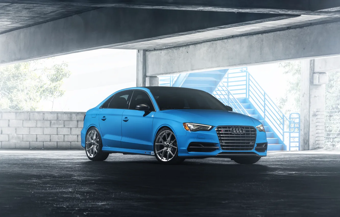 Фото обои Audi, Blue, Riviera