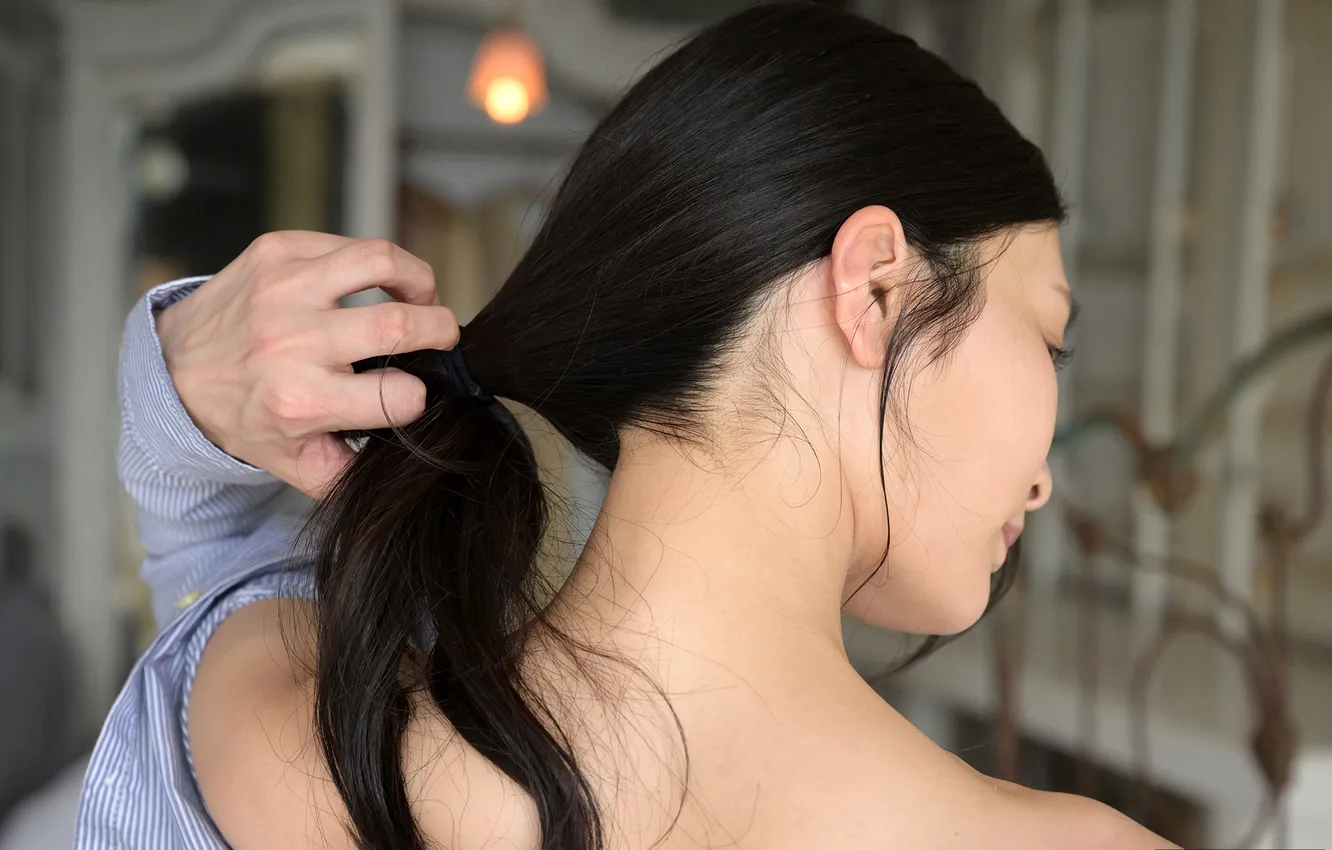 Фото обои Beautiful, Asian, Model, Woman, Back, Cute, Behind, Pretty