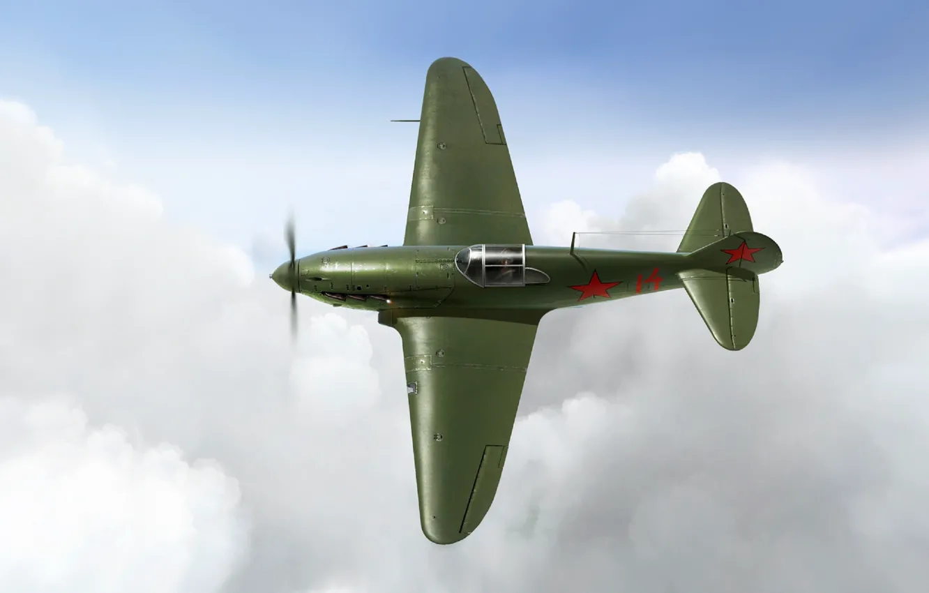 Фото обои Арт, ЛаГГ-3, Soviet Fighter, 29-я серия