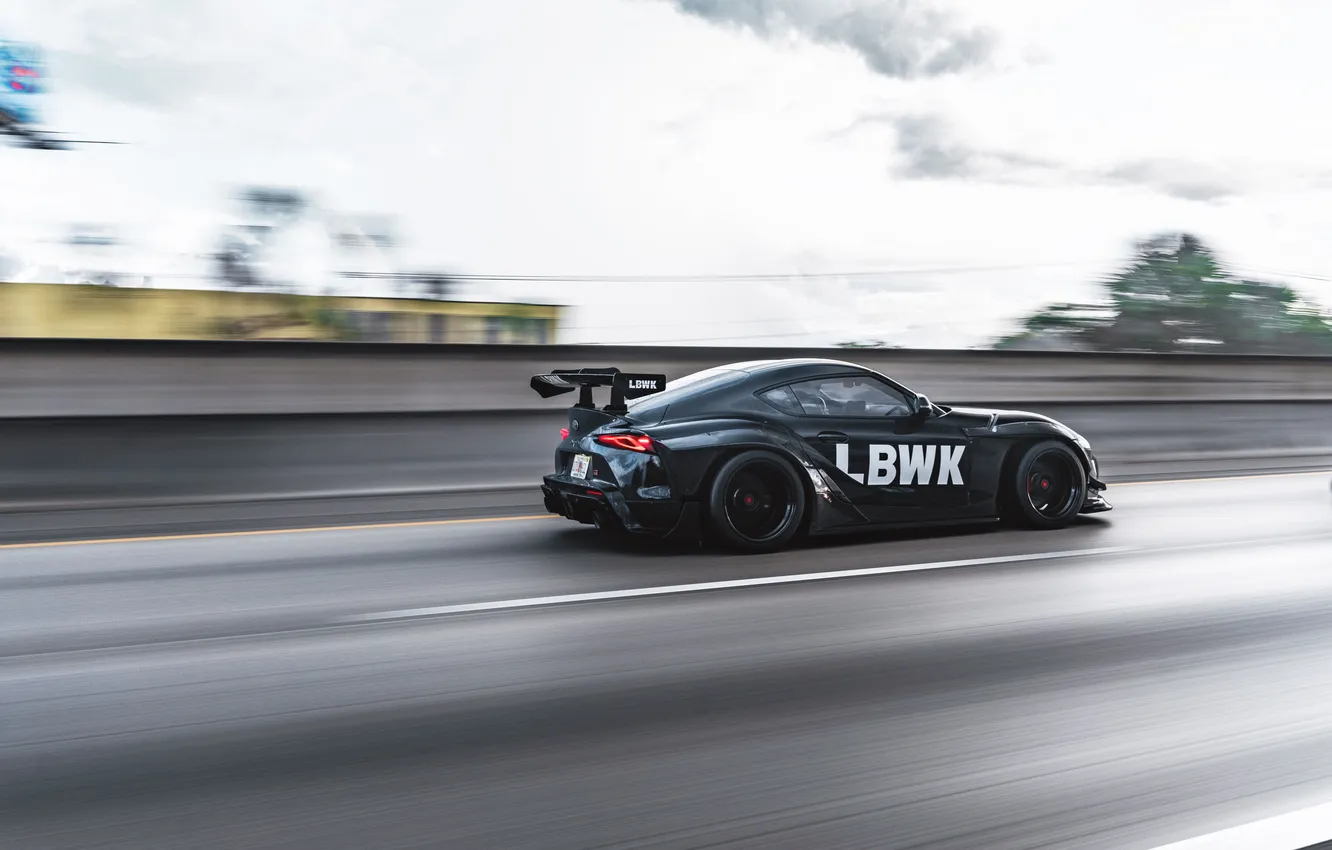 Фото обои toyota, Supra, widebody, Liberty Walk