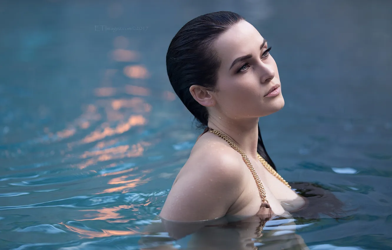 Фото обои Swimsuit, Model, Wet, Niece Waidhofer, In The Water