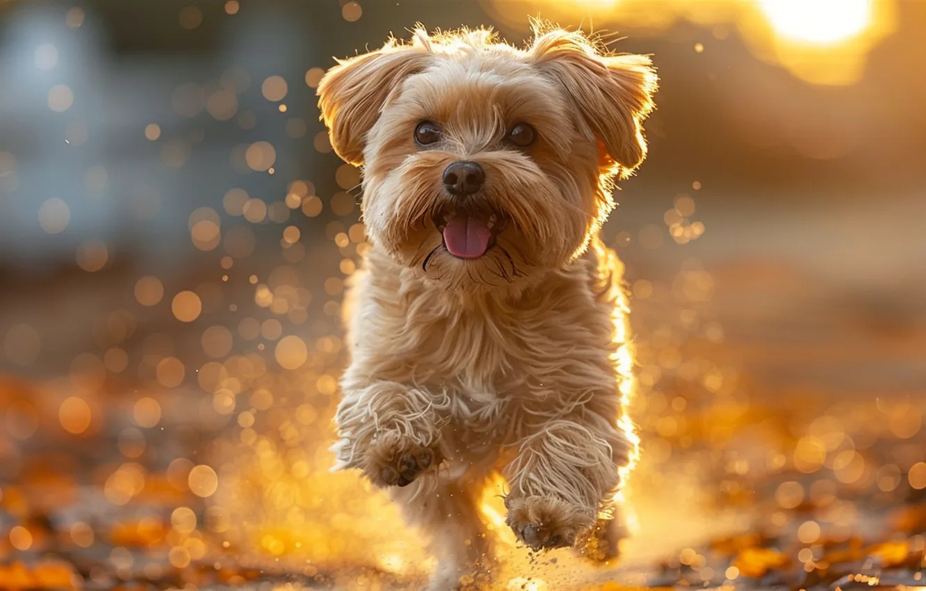 Фото обои dog, anime creatures, Cutefish