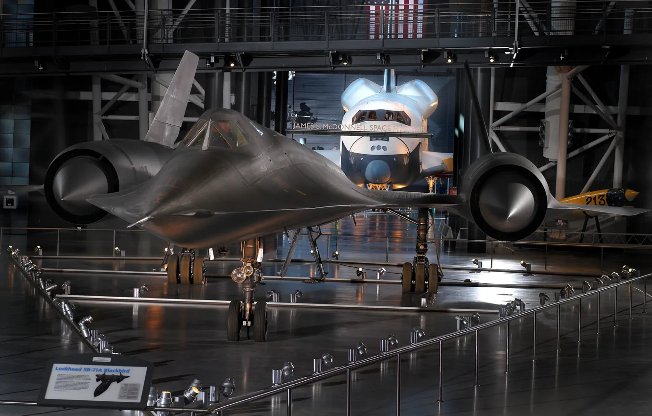 Фото обои разведчик, Blackbird, стратегический, ВВС США, Lockheed SR-71, сверхзвуковой, чёрный дрозд