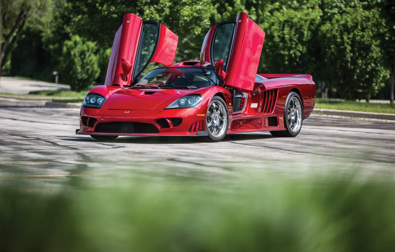 Фото обои Saleen, Red, Doors up