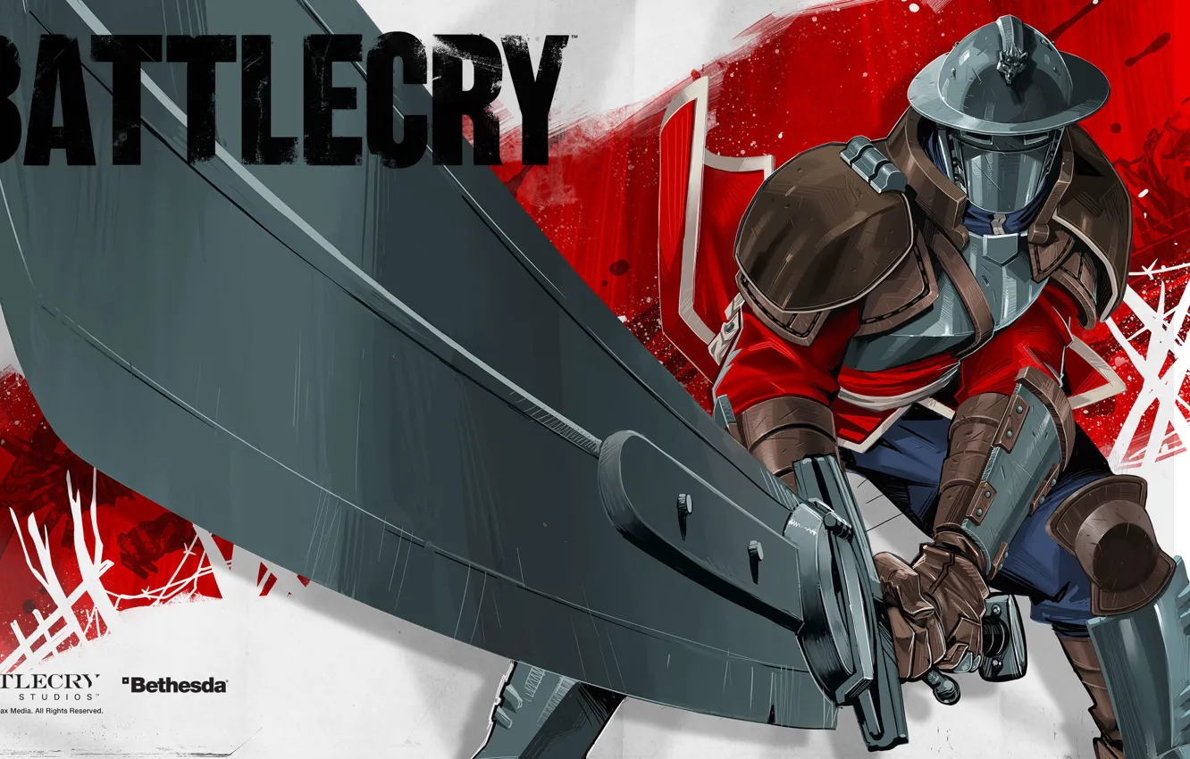 Фото обои меч, большой, Bethesda Softworks, Battlecry