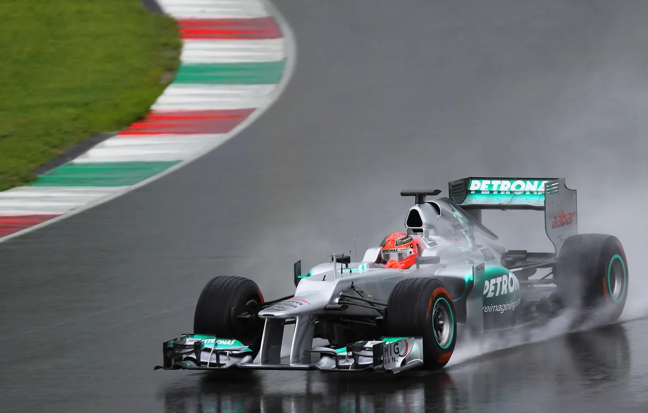 Фото обои гонка, спорт, Mercedes-Benz, болид, формула, Formula 1, Petronas