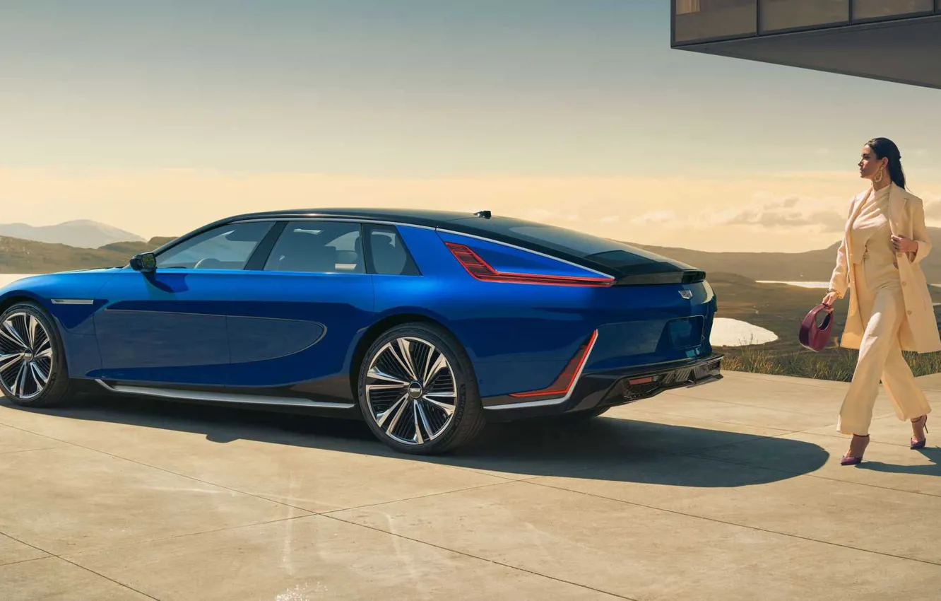 Фото обои экстерьер, General Motors, представительский седан, Cadillac Celestiq, премиум-бренд