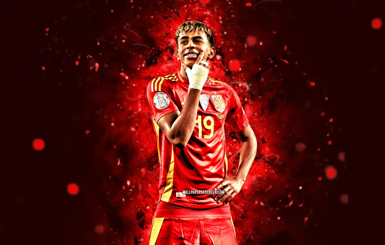 Фото обои Football, Spain, Soccer, Lamine Yamal, Lamine, Yamal, Spainsh