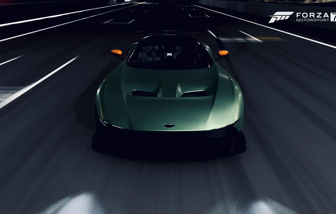 Фото обои HDR, Aston, Martin, Speed, Night, Game, Vulcan, Aston Martin Vulcan